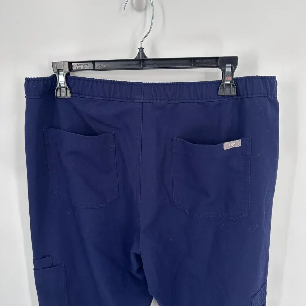 FIGS Men's Cairo Navy Cargo Scrubs Pants // M